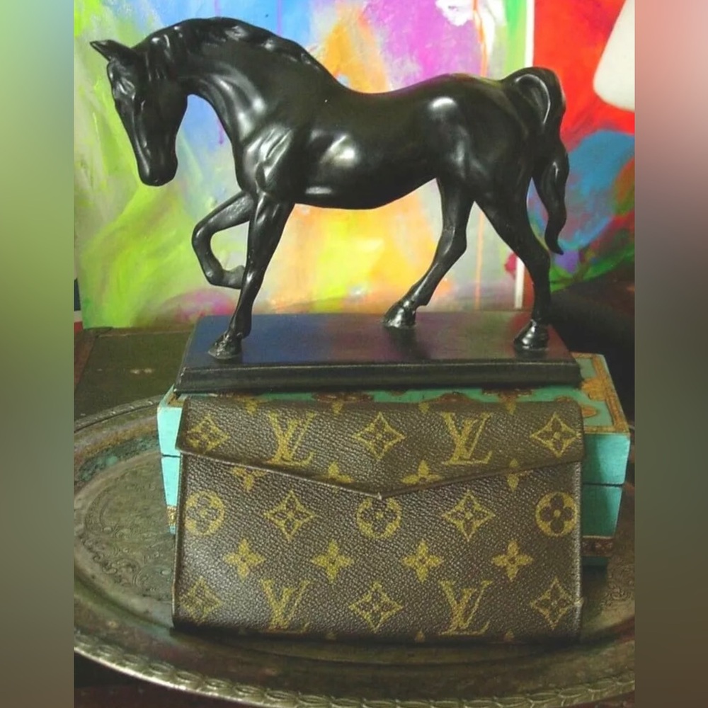 RARE Vintage LOUIS VUITTON Saks Fifth Ave Clutch Wallet Coin Purse Accessory LV